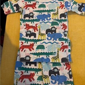 Hanna Andersson Kids Pajama Set - Multicolor Animal Print